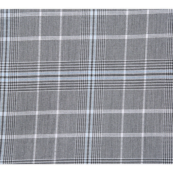 82-60-092EL White Smoke Plaid Suit