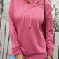 Drop Shoulder Hoodie with Slit