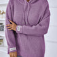 Drawstring Long Sleeve Hooded Sweater