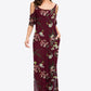 Slit Scoop Neck Cold-Shoulder Maxi Dress