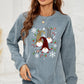 Faceless Gnome Graphic Drop Shoulder Sweatshirt