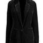 Pocketed Button Up Lapel Collar Blazer