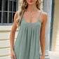 Eyelet Scoop Neck Ruched Cami