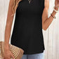 Eyelet Round Neck Tank