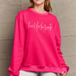 Simply Love Full Size Letter Graphic Long Sleeve Sweatshirt