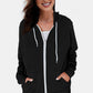 Solid Pocket Zipper Hoodie