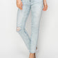 Risen Full Size High Rise Distressed Skinny Jeans