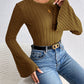 Honey Round Neck Flare Sleeve T-Shirt