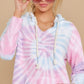 Drawstring Tie-Dye Long Sleeve Hoodie