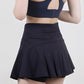 High Waist Pleated Active Skirt