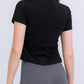 Round Neck Short Sleeve Active Top