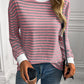 Ivy Lane Striped Round Neck Long Sleeve Sweatshirt