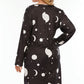 Plus Size Moon & Star Print Round Neck Dress