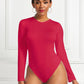 Round Neck Long Sleeve Bodysuit