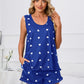 Heart Scoop Neck Tank and Shorts Lounge Set