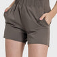 Elastic Waist Active Shorts