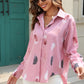 Printed Collared Neck Buttoned Shirt