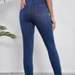 High Waist Skinny Jeans with Pockets