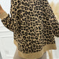 Leopard Dropped Shoulder Hoodie