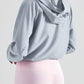 Half-Zip Hooded Sports Top