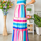 Striped Sleeveless Maxi Dress