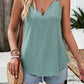 Devine Eyelet V-Neck Double Strap Cami