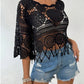 Openwork Round Neck Cover-Up