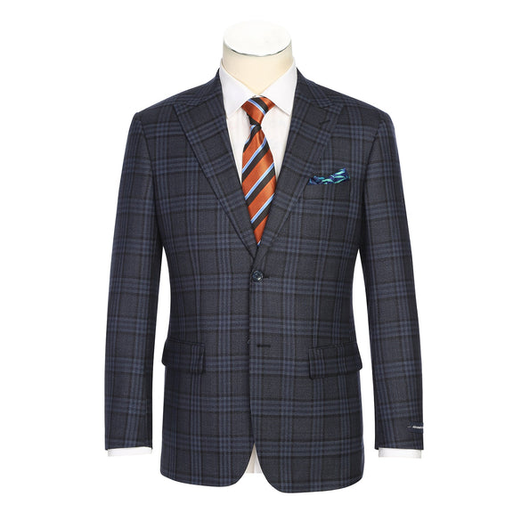 567-6 Men's New Slim Fit Wool Blazer DARK GRAY L38 New Slim Fit