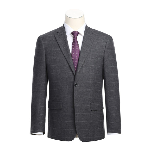 293-31 Men's New Slim Fit Checked Suits
