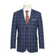 567-5 Men's New Slim Fit Wool Blazer BLUE L38 New Slim Fit