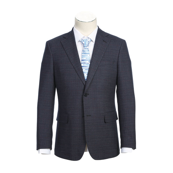 92-53-001EL Gray Navy Check Suit