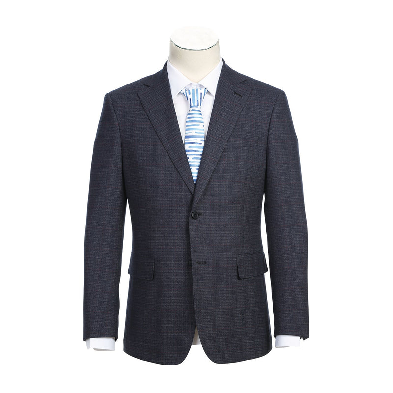 92-53-001EL Gray Navy Check Suit