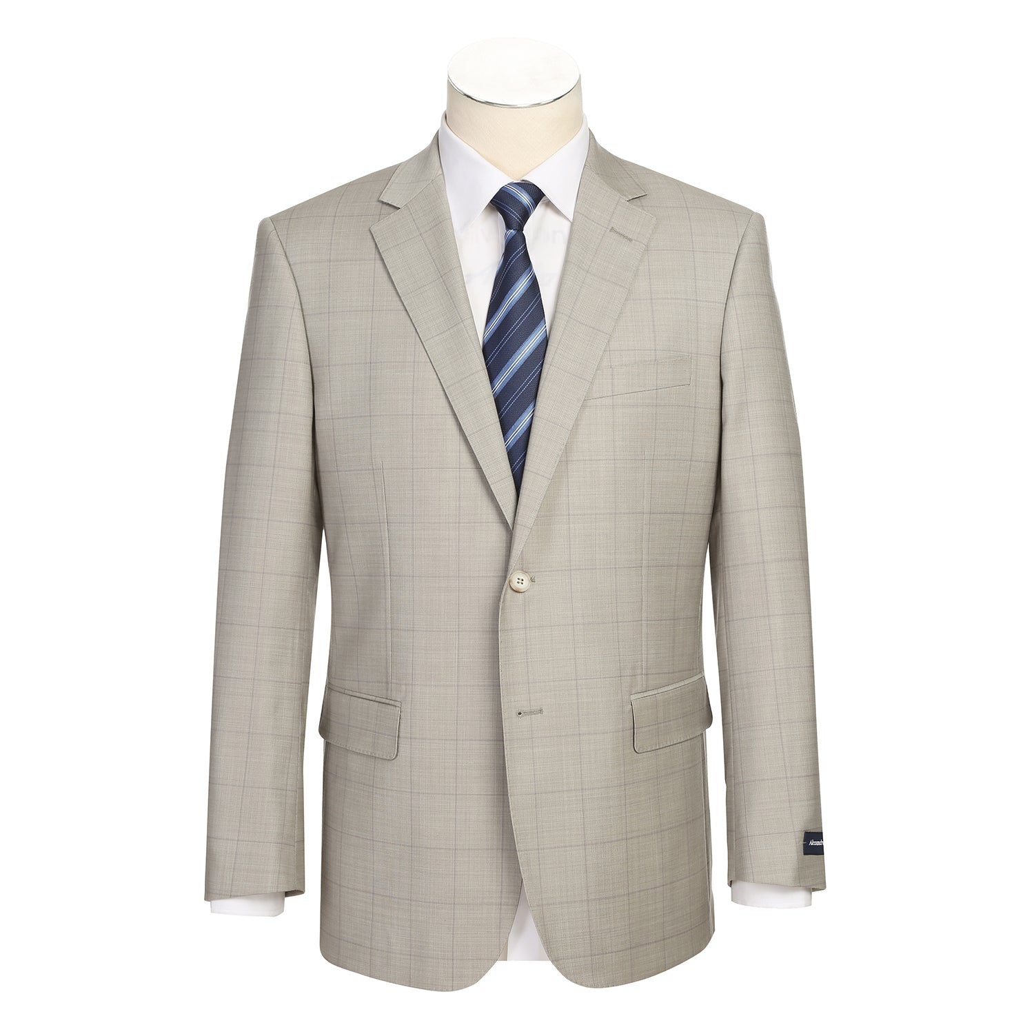 566-10 Men's Classic Fit Wool Suits