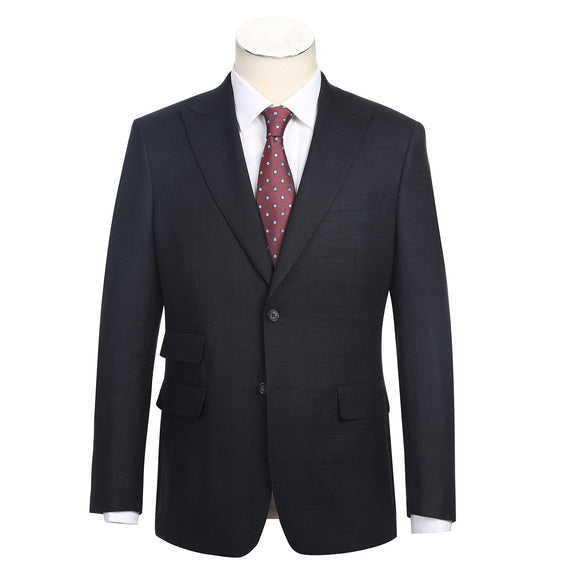 92-05-402EL Black Blue Check Suit