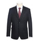 Men's Black Blue Check Suit