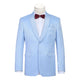 290-19 Men's Slim Fit Stretch Shawl Jacket LIGHT BLUE L38 New Slim Fit