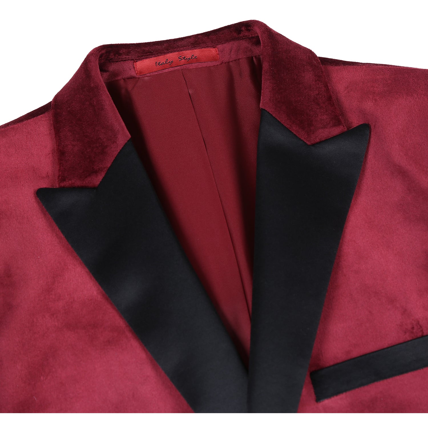 290-8 Men's Slim Fit Stretch Red Tuxedo Blazer