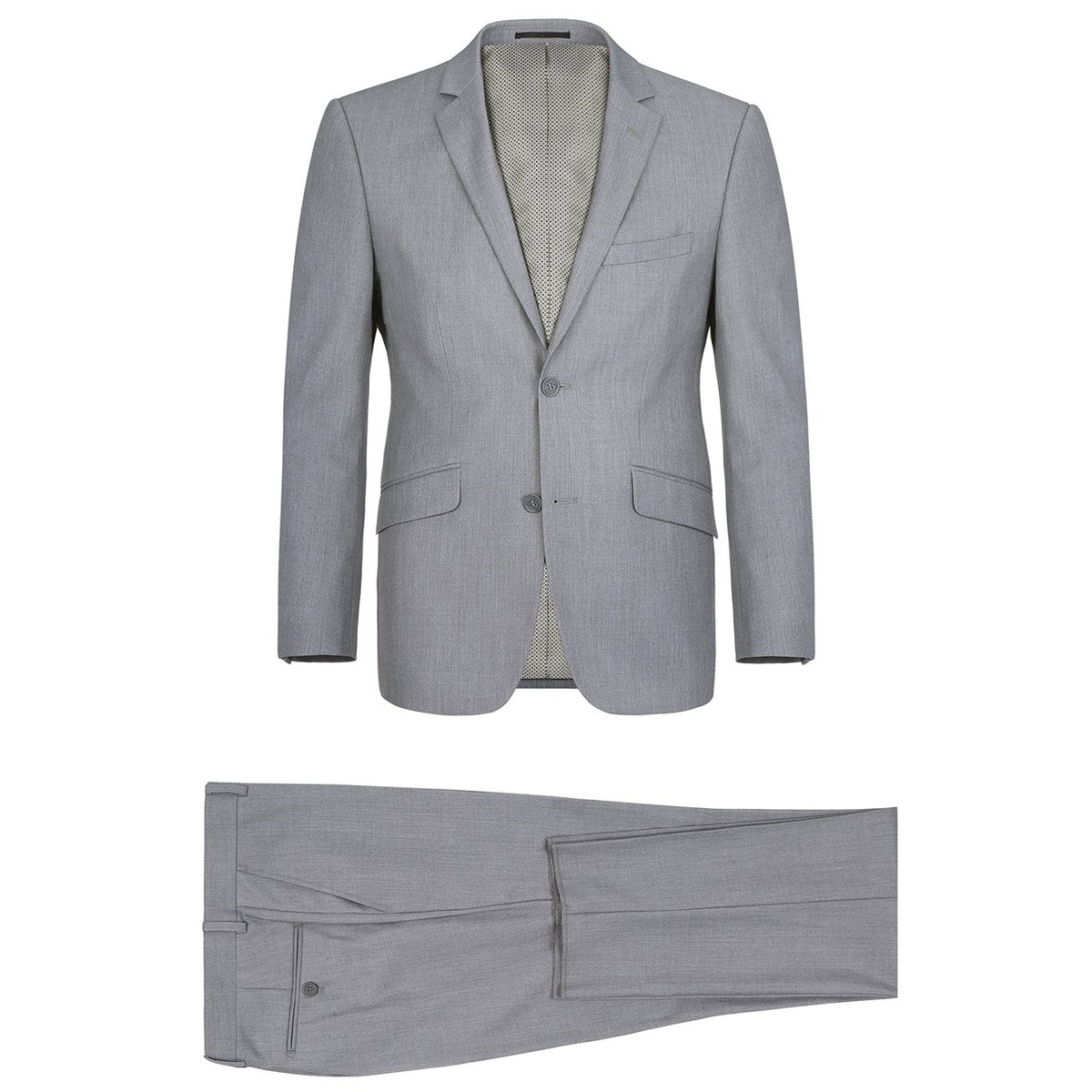 2110-2 Men's Slim Fit Solid Stretch 2-Piece Suit