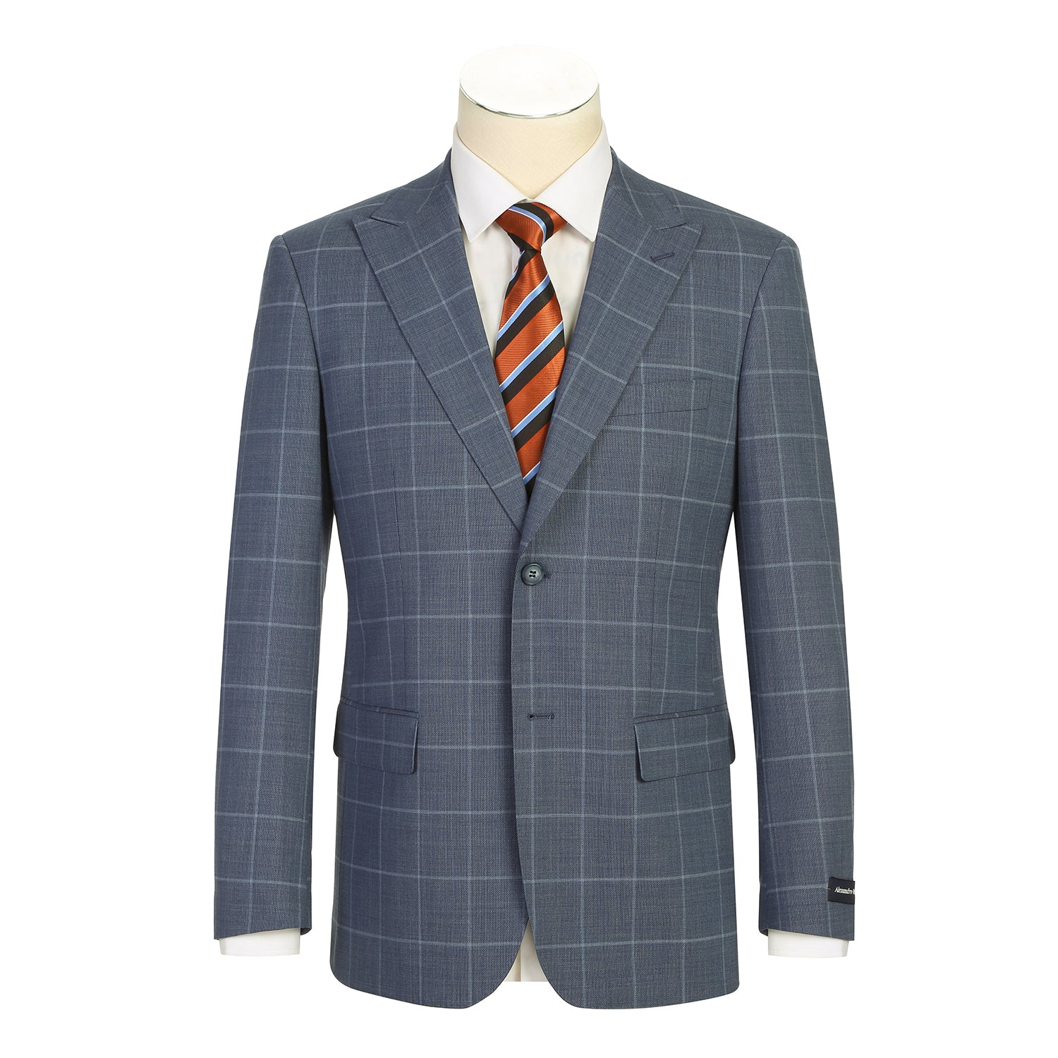 566-13 Men's New Slim Fit Wool Suits