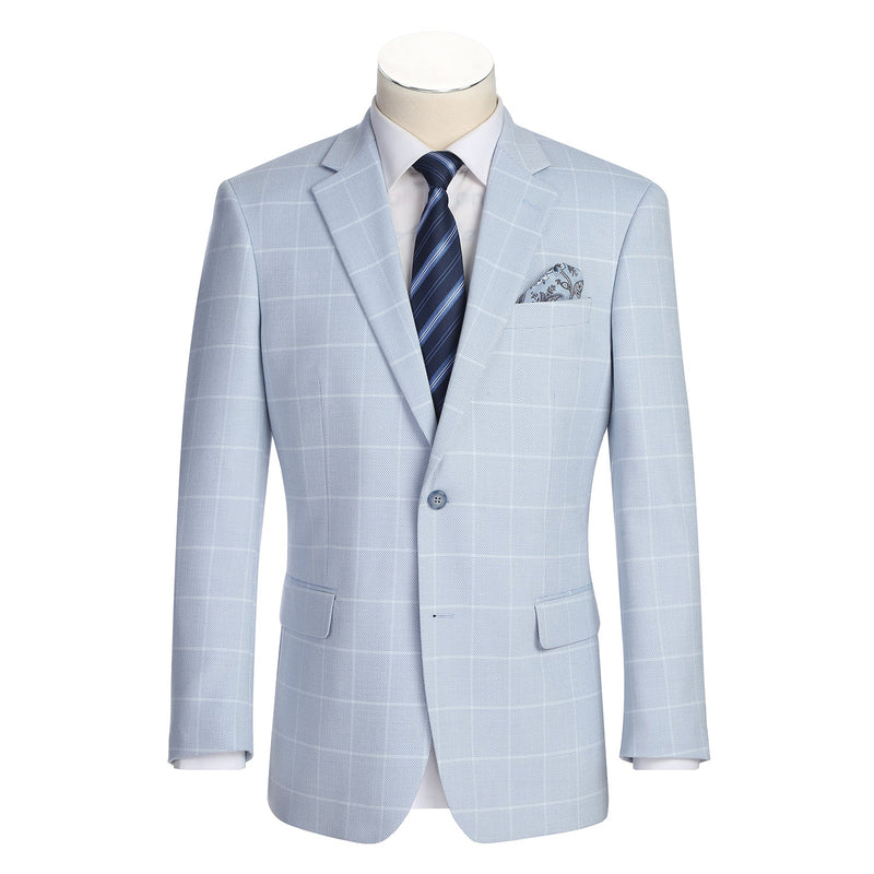 294-64 Men's Classic Fit Blazer LIGHT BLUE L38 Classic Fit