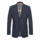 Midnight Blue Check Suit