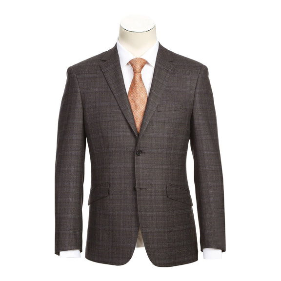 563-9 Men's Slim Fit Wool Blazer DARK BLUE L38 Slim Fit