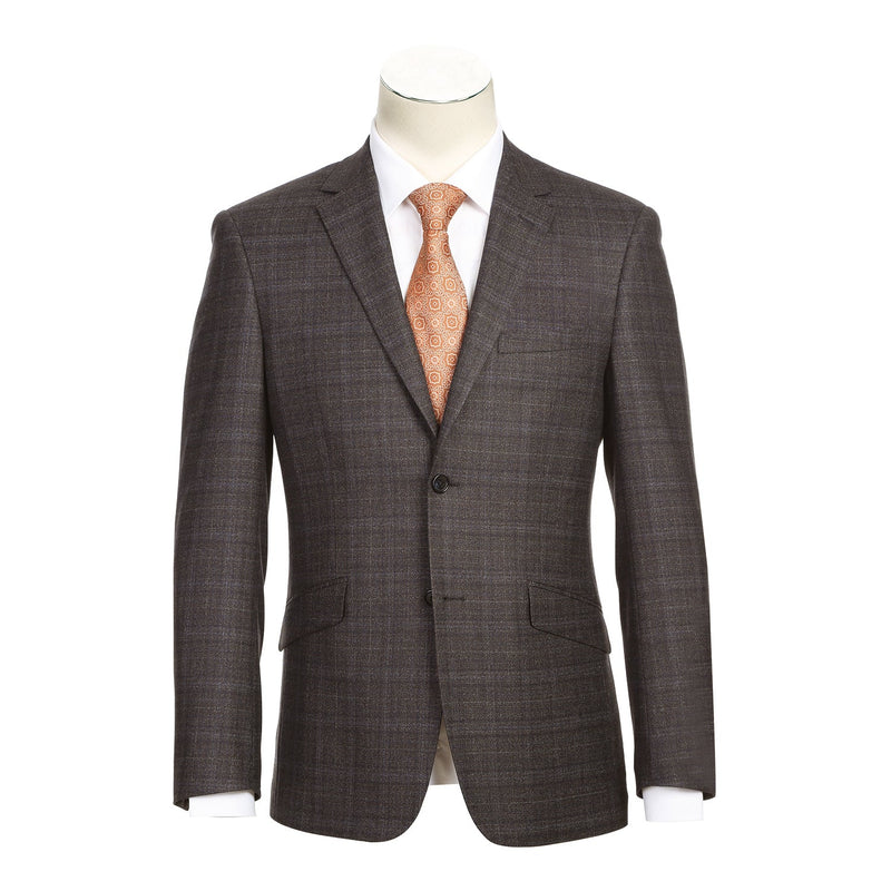 563-9 Men's Slim Fit Wool Blazer DARK BLUE L38 Slim Fit