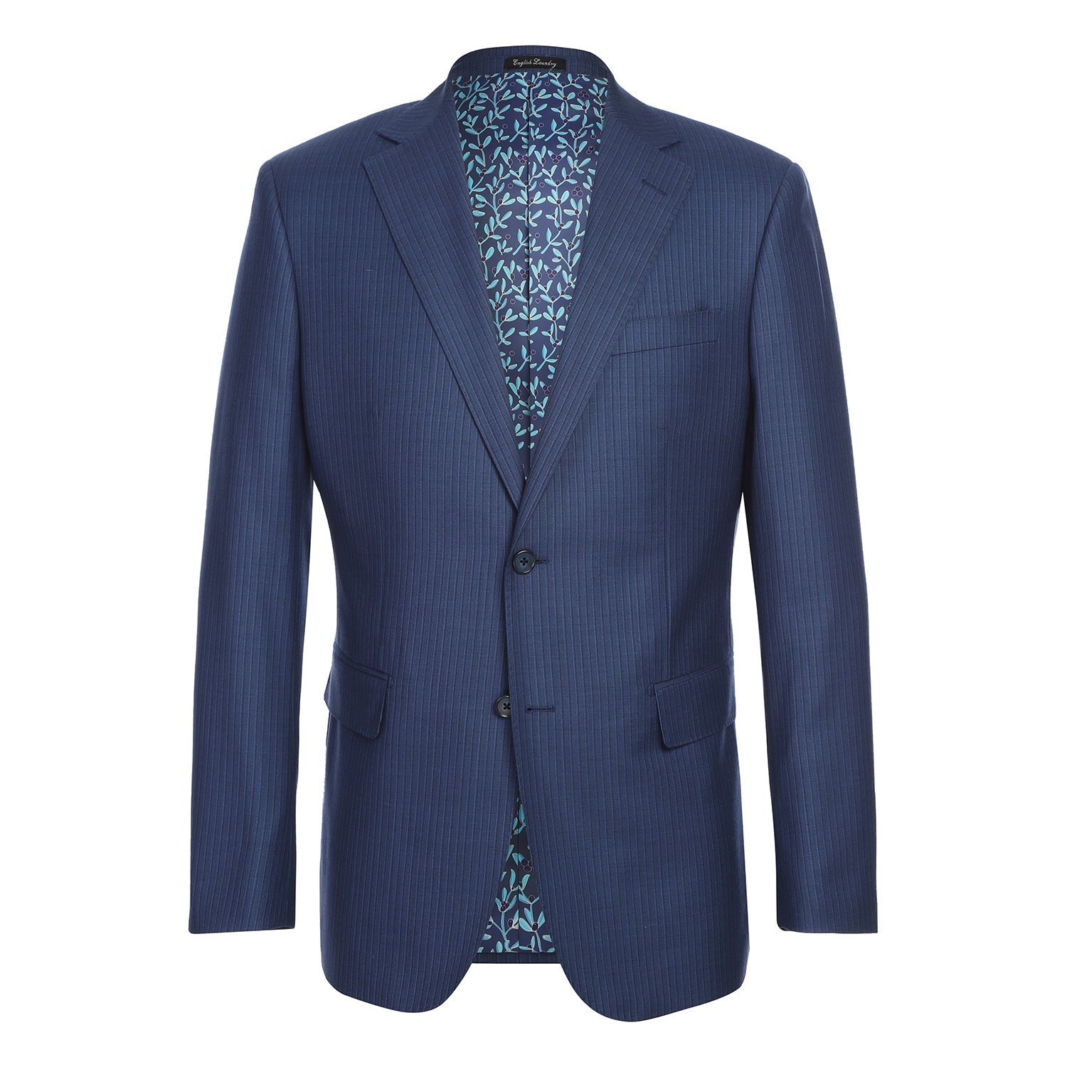English Laundry EL22-33-411 Wool Suit NAVY L40 33 Slim Fit