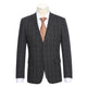Men's Charcoal Checked Notch Suit
