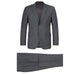 201-4 Men's 2-Piece Single Breasted Notch Lapel Grey Suit