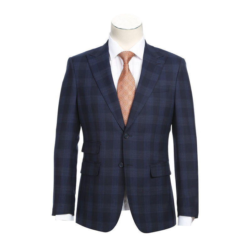 EL82-65-410 Navy Wool Suit