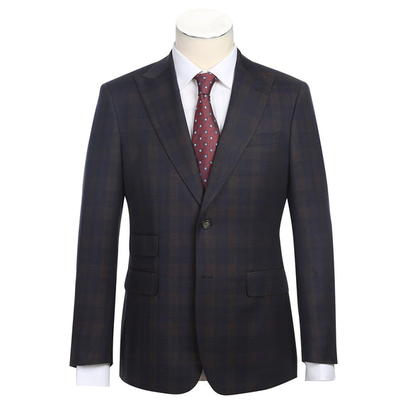 92-50-410EL Brown Check Suit