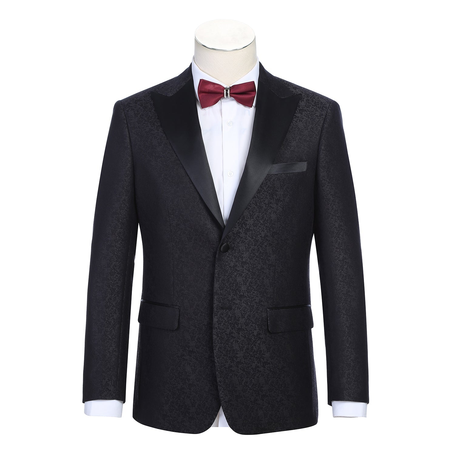 290-15 Men's New Slim Fit Tuxedo Jacket BLACK L38 New Slim Fit