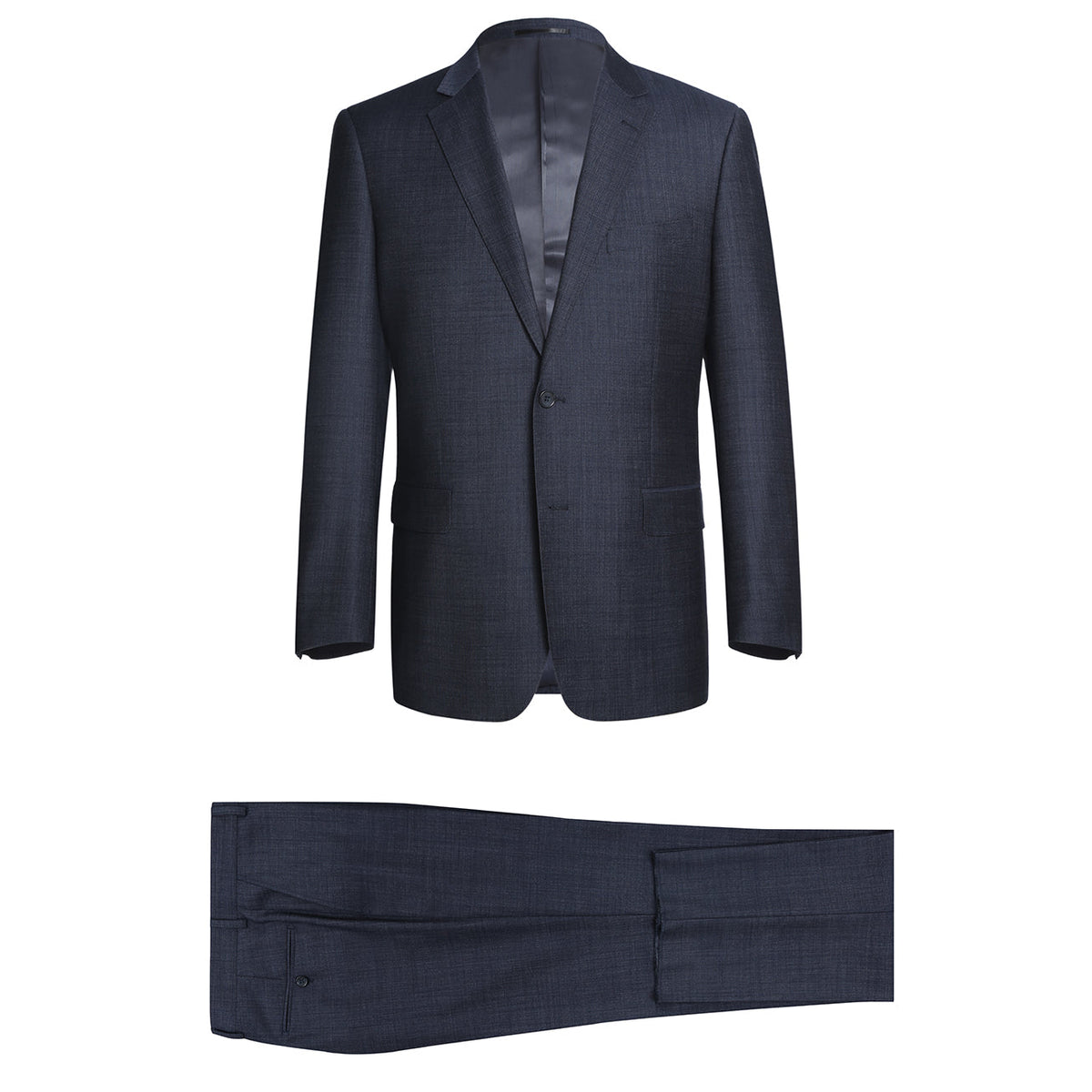 558-3 Men's Two Piece Classic Fit Wool Blend Suit